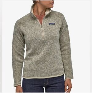 Patagonia‎ Better Sweater 1/4 Zip Women's Size Small Color Oatmeal